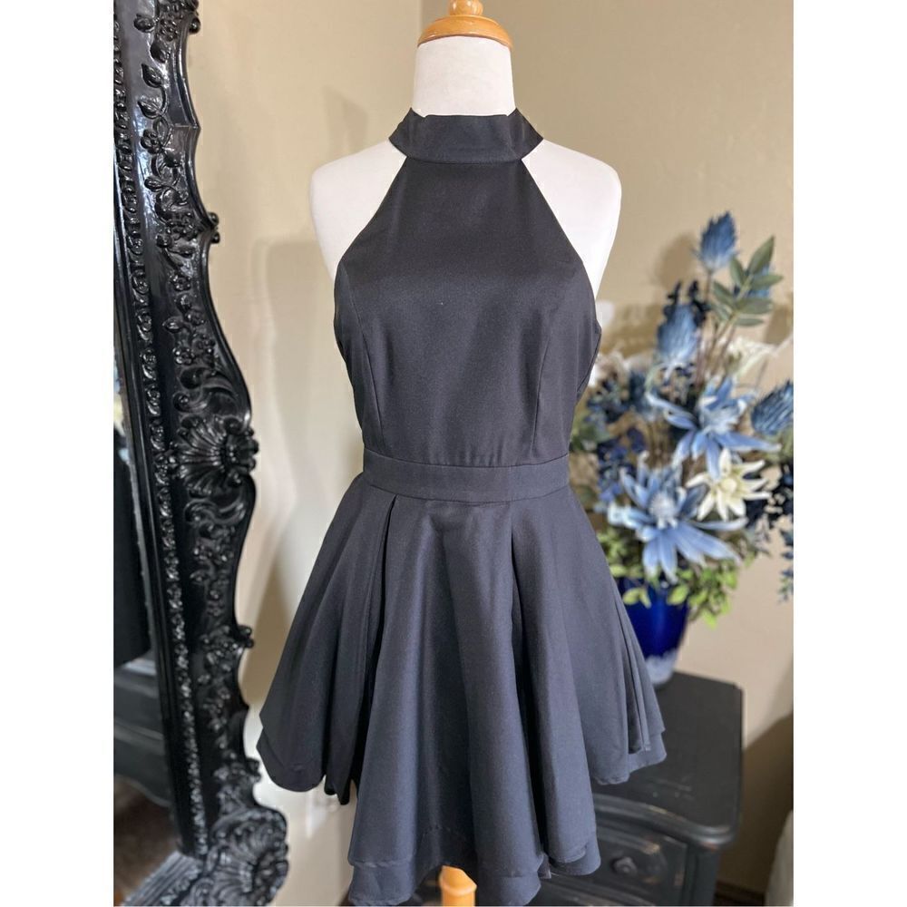 Lulus Sexy Little Black Backless Dress Size Medium